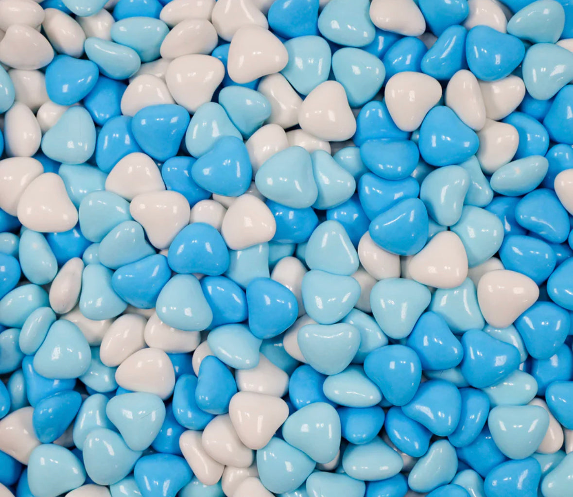 Candy Coated Choc Heart Blue (Pick N Mix)