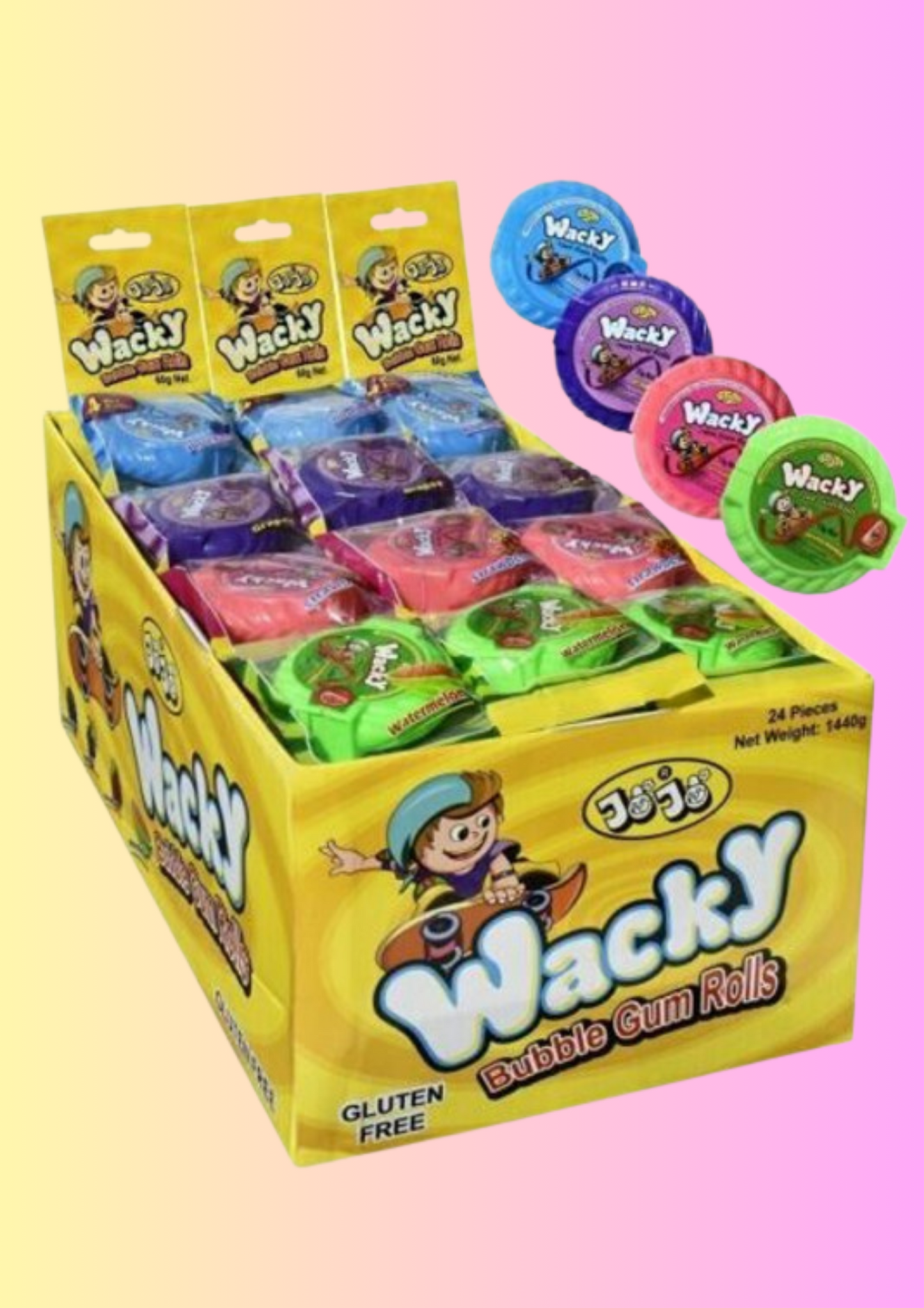 Wacky Bubblegum Rolls