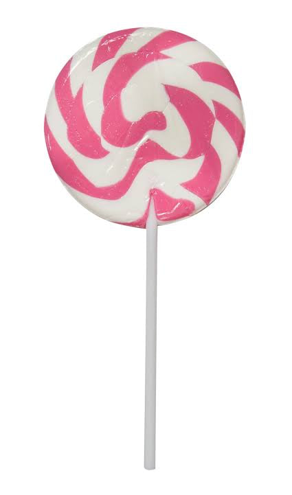 Mega Pink Swirl Lollipop