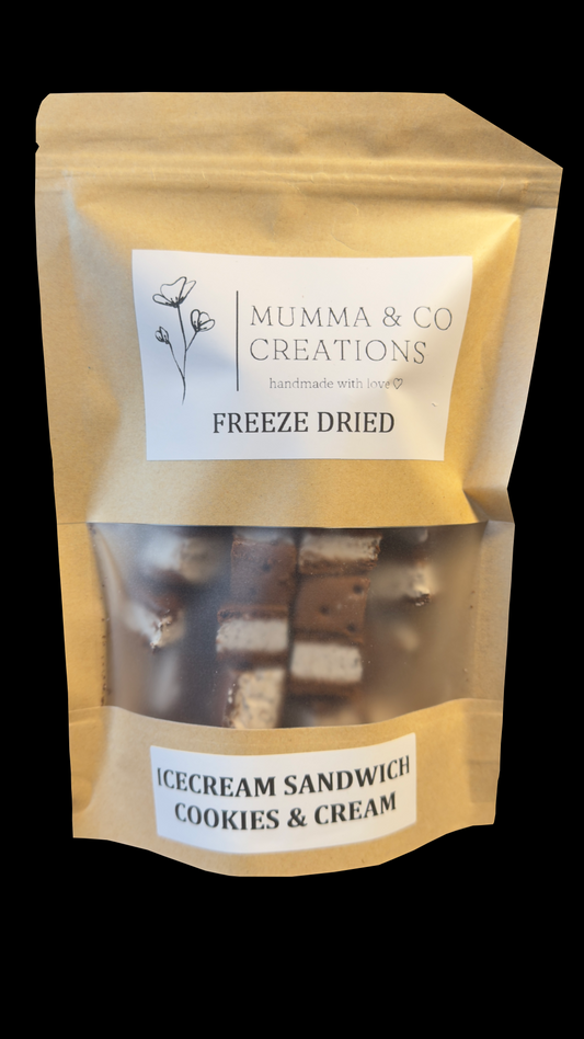 Freeze Dried Sandwich Cookies and Cream Ice-cream