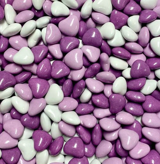 Candy Coated Choc Heart Purple (Pick N Mix)