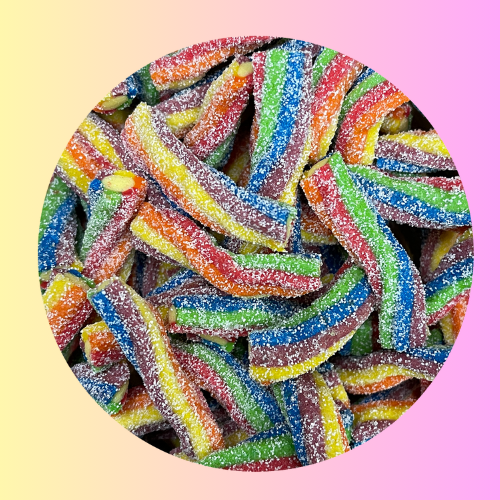 Sour Filled Rainbow Twists